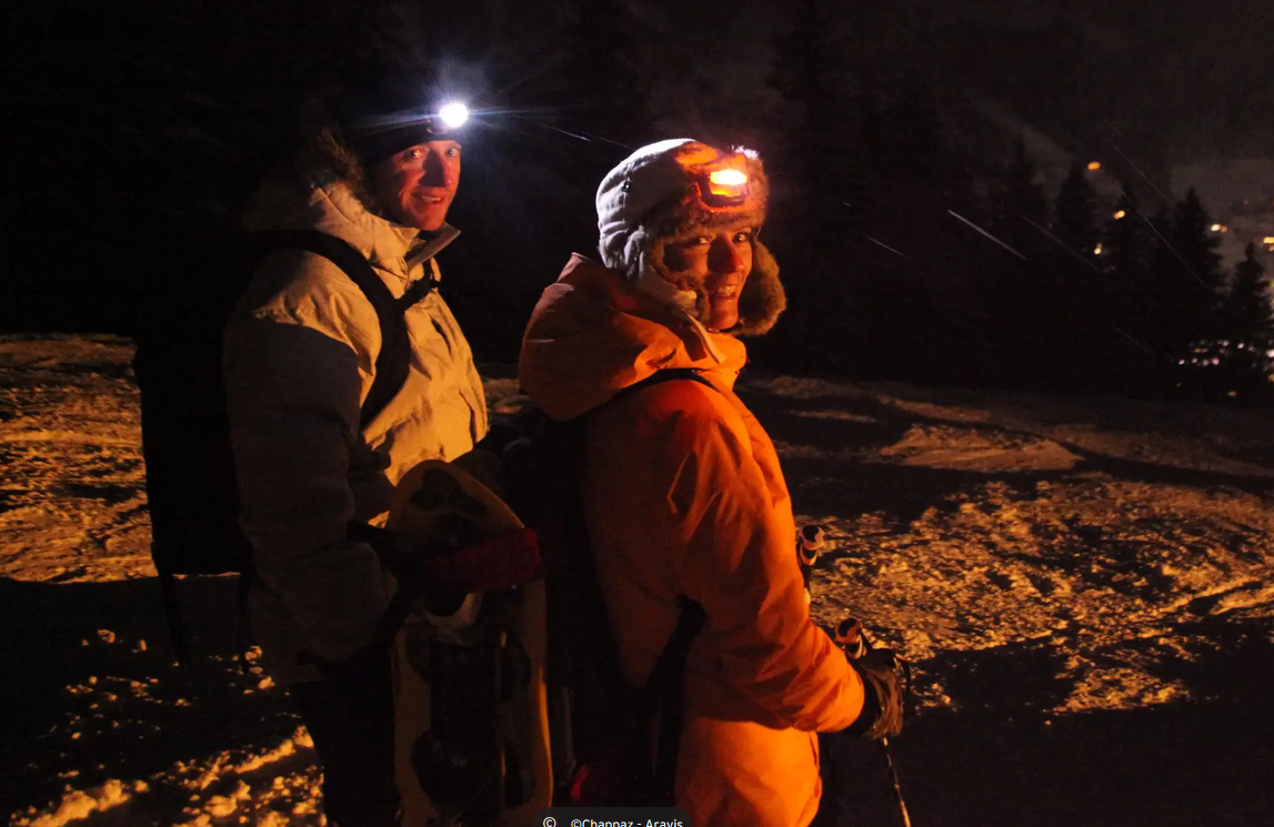 Sortie raquettes en nocturne