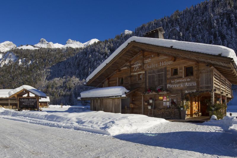 Les fermes de Pierre et Anna l'hiver