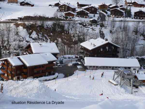Vue depuis appartement hiver/View from the appartment winter-Dryade-Le Grand-Bornand