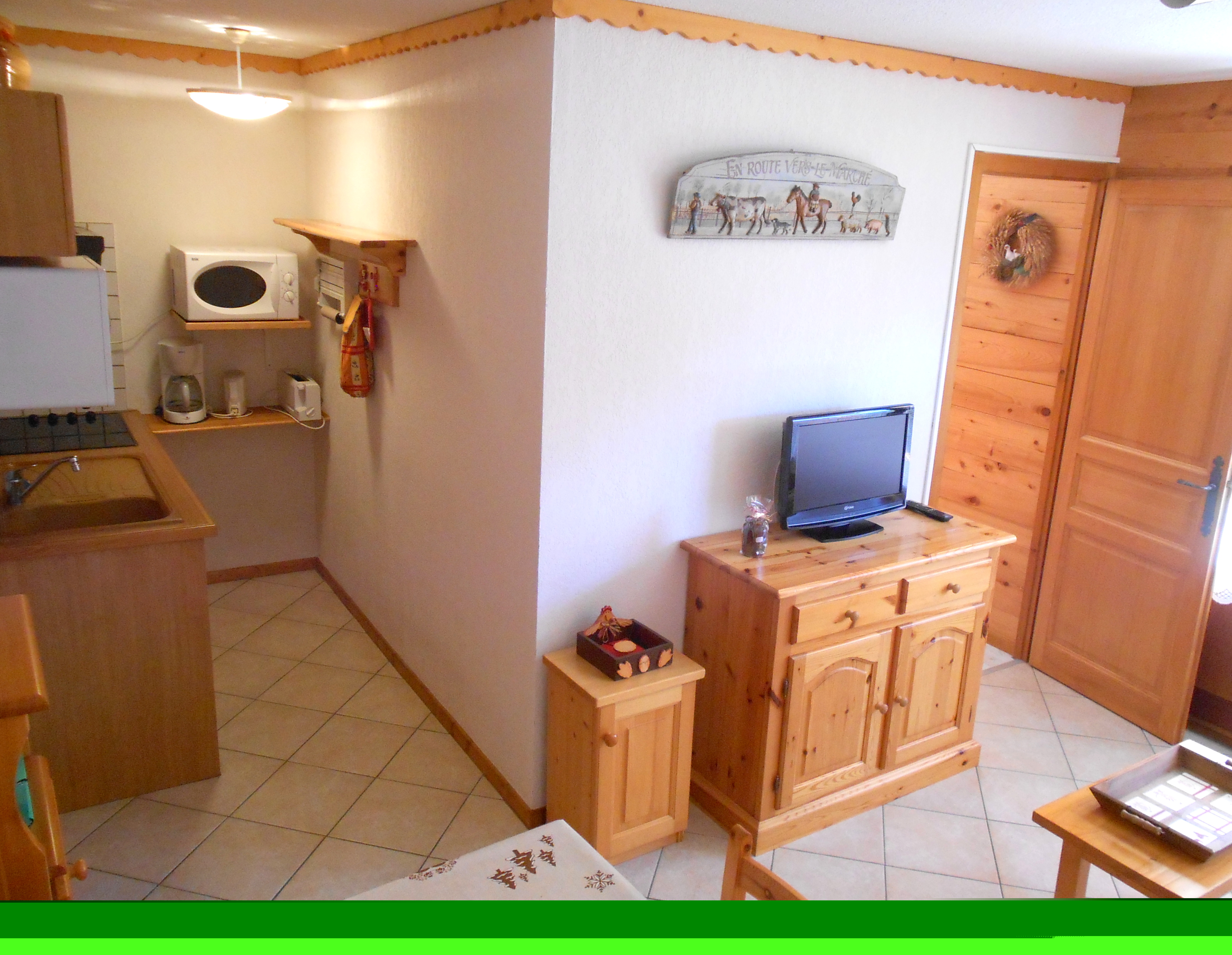 Cuisine et séjour/Kitchen and living room-Cornillon C n°3-Le Grand-Bornand