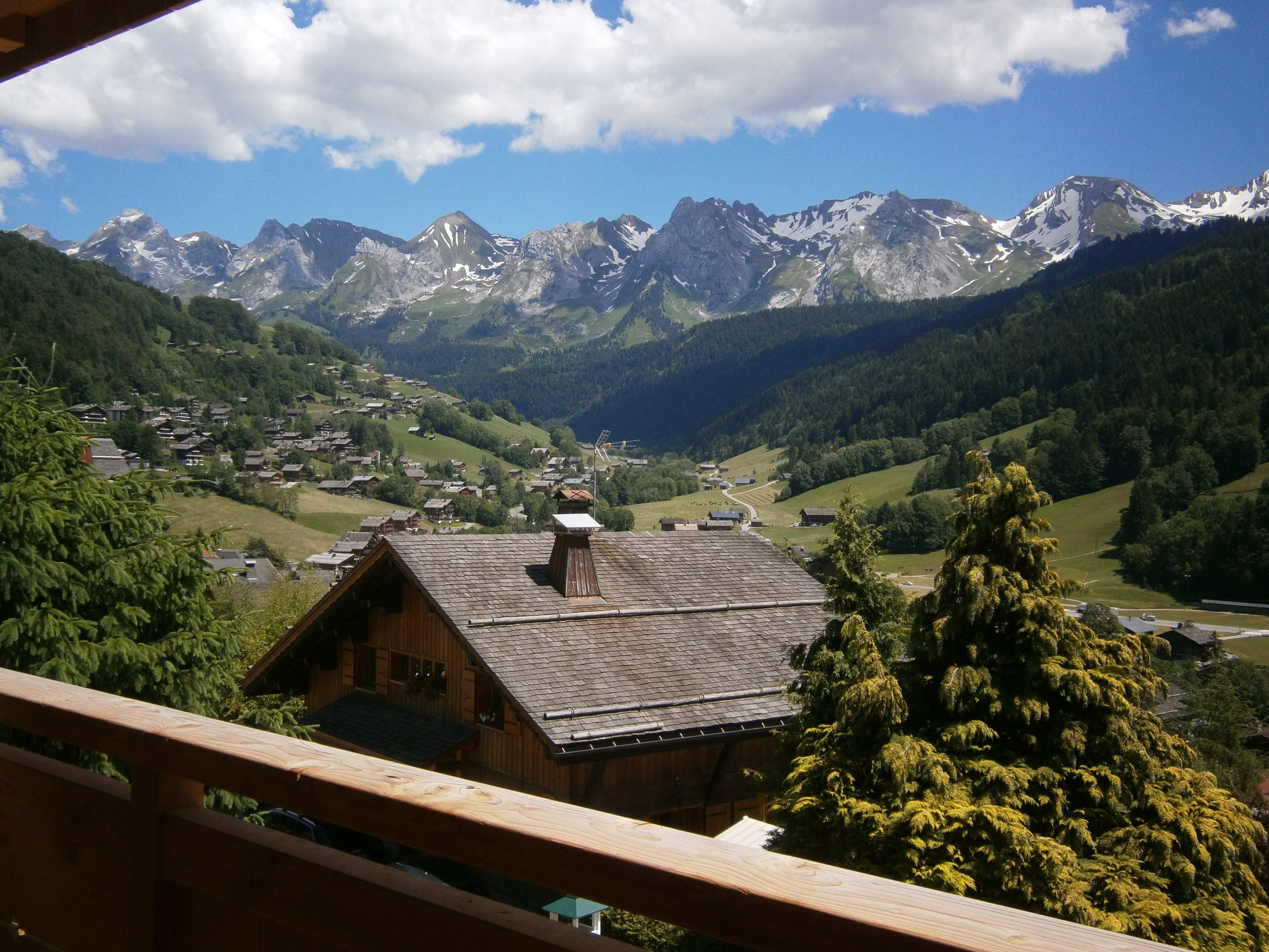 Vue balcon été/ Summer balcony view - Boiseraie n°4 - Le Grand-Bornand