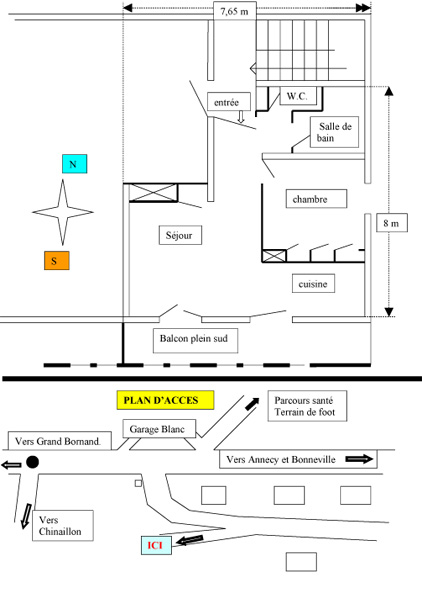 Plan  - Lou R'Bat Pays (Aravis) - Le Grand-Bornand