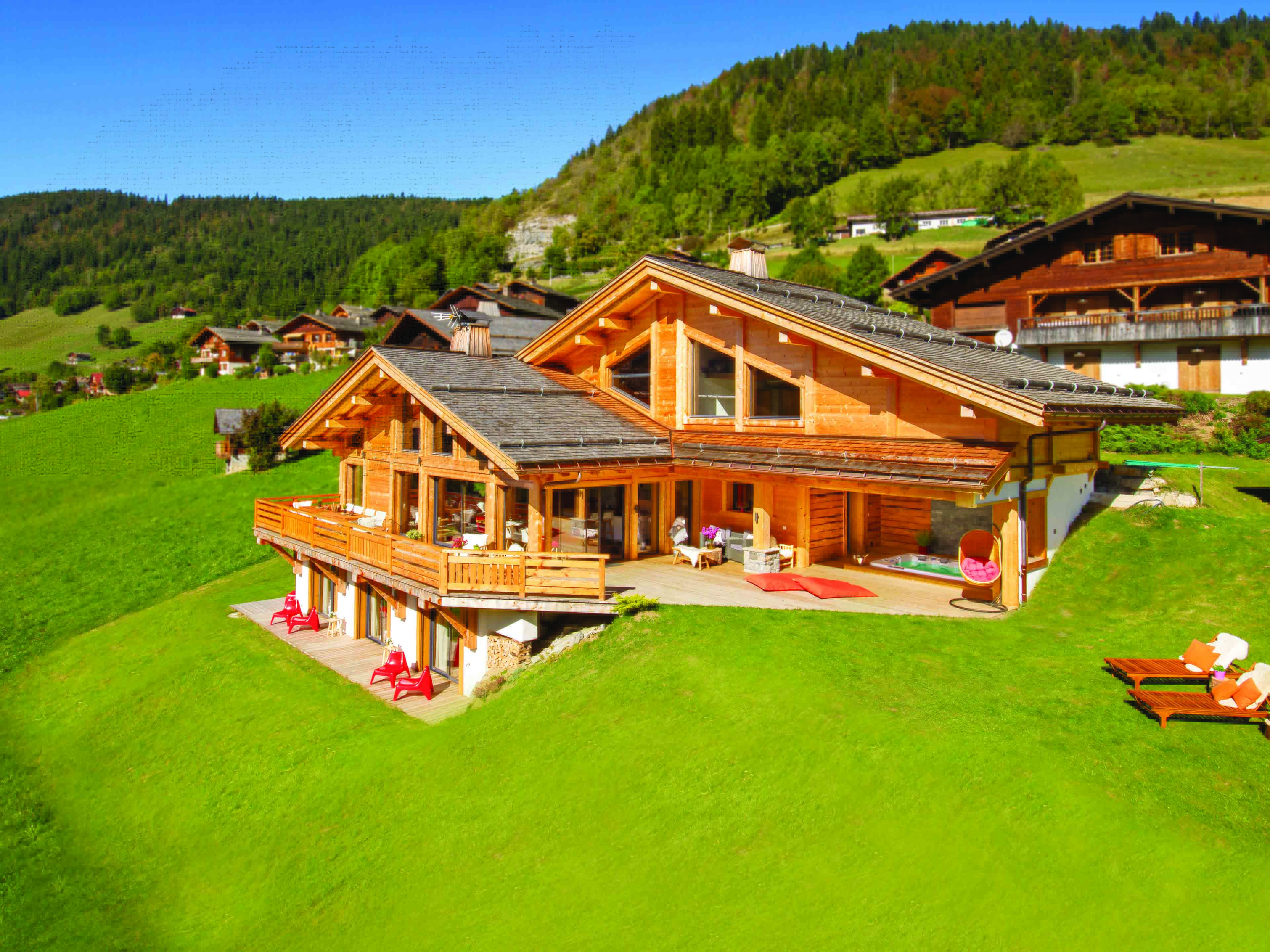 Extérieur chalet été/Outside summer chalet-Chalet Altaï-Le Grand-Bornand