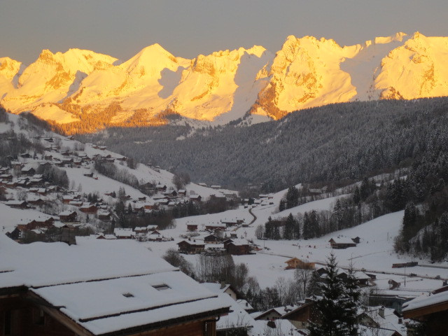 Vue depuis la résidence hiver/View from the residence winter-Makalu-Le Grand-Bornand
