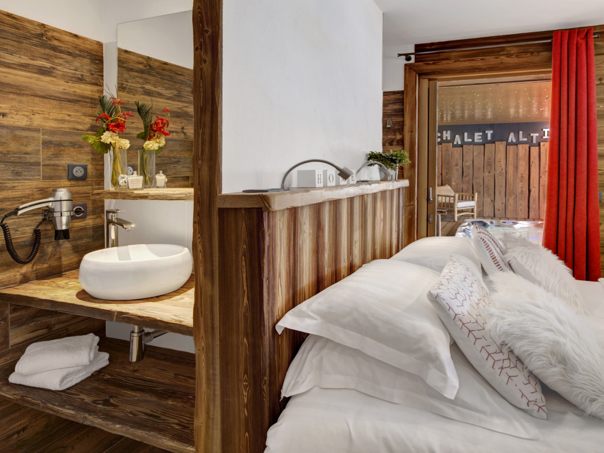 Salle de bain privative/Private bathroom-Chalet Altaï-Le Grand-Bornand