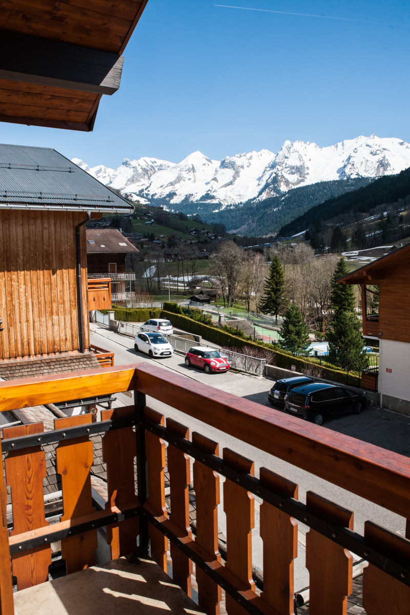 Vue depuis l'appartement hiver/View from the apartment winter-Tilleuls n°02-Le Grand-Bornand Vue depuis l'appartement hiver/View from the apartment winter-Tilleuls n°02-Le Grand-Bornand