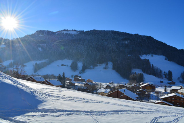 Vue depuis l'appartement hiver/View from the apartment winter-Dodes-Le Grand-Bornand Vue depuis l'appartement hiver/View from the apartment winter-Dodes-Le Grand-Bornand
