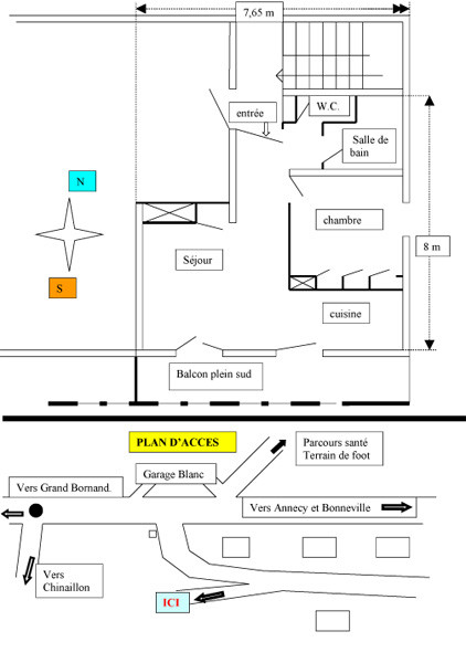 Plan  - Lou R'Bat Pays (Aravis) - Le Grand-Bornand Plan  - Lou R'Bat Pays (Aravis) - Le Grand-Bornand