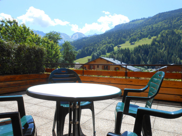 Vue depuis la terrasse été/View from the patio summer-Cornillon C n°3-Le Grand-Bornand Vue depuis la terrasse été/View from the patio summer-Cornillon C n°3-Le Grand-Bornand