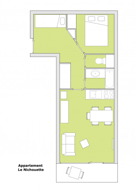 Plan - Champel B (le Nichouette) - Le Grand-Bornand