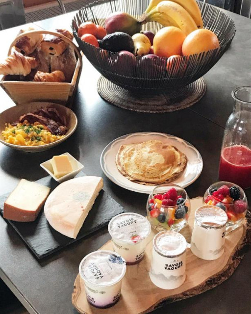 petit déjeuner en option