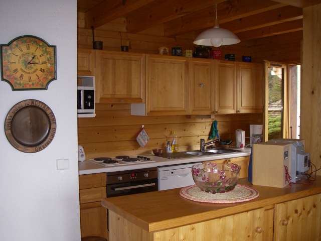 cuisine location appartement chalet arpège le grand bornand chinaillon