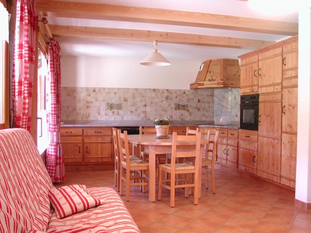 Living room rental apartment snowbaur lower part le grand bornand